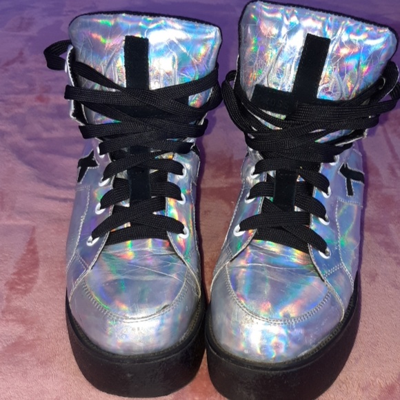 UNIF Shoes - Holographic Platforms UNIF Shoes - Holographic Platforms